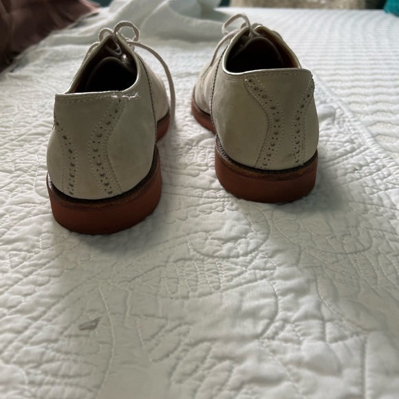 Keith Highlanders Mens 8 1/2 cream oxfords - Picture 3 of 7